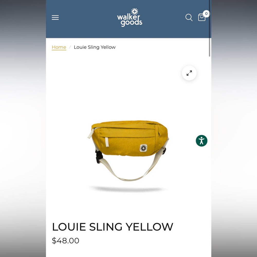 Walker Family Goods “Louie” Fanny pack color yellow!